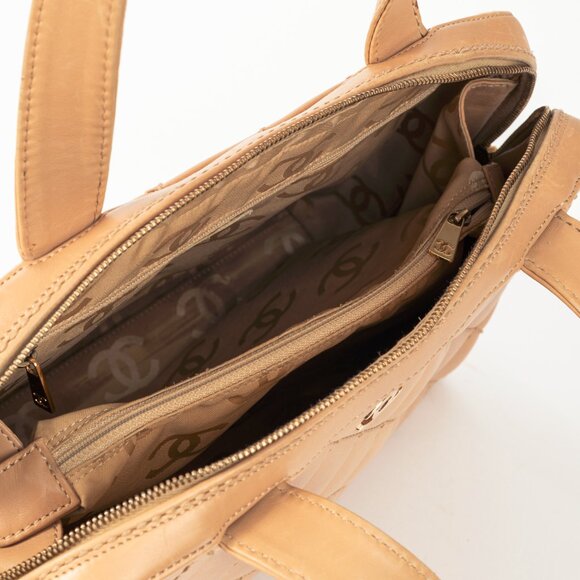 Chanel Wild Stitch Sand CC Quilted Leather Tote - Picture 11 of 14